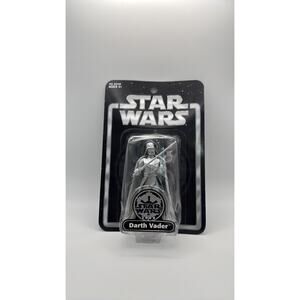 Star Wars 2004 Silver Exclusive Darth Vader Action Figure Hasbro NEW